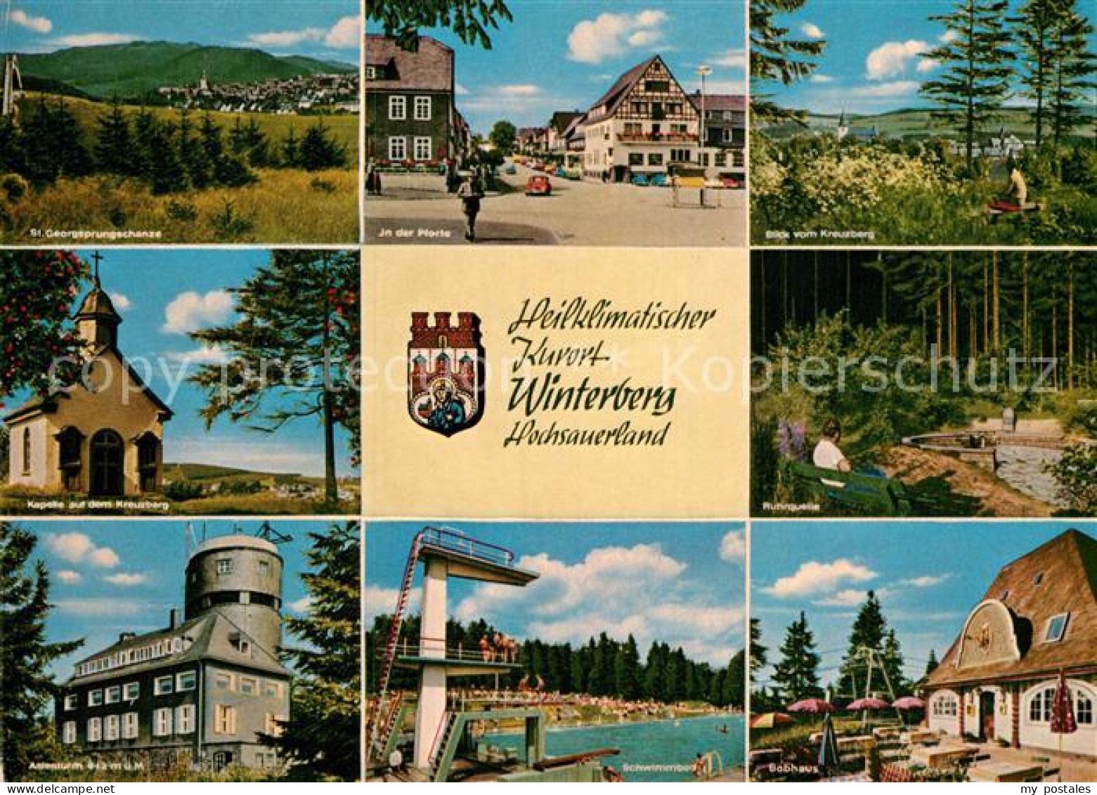 72991487 Winterberg Hochsauerland Freibad Astenturm St. Georg Sprungschanze Pfor - Winterberg