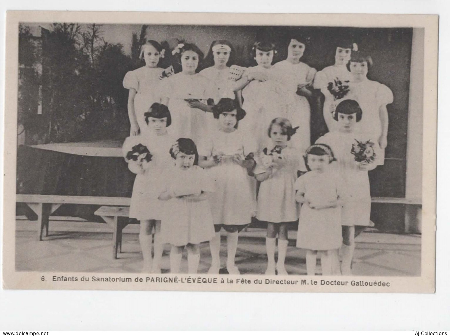 AJC - Enfants Du Sanatorium De Parigné L'eveque à La Fete Du Directeur M. Le Docteur Gallouedec - Other & Unclassified