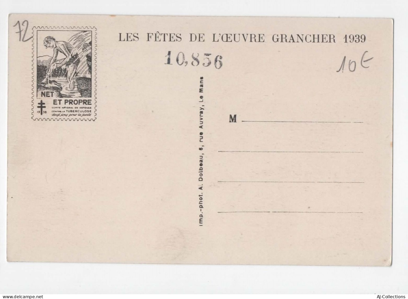 AJC - Enfants Du Sanatorium De Parigné L'eveque à La Fete Du Directeur M. Le Docteur Gallouedec - Other & Unclassified