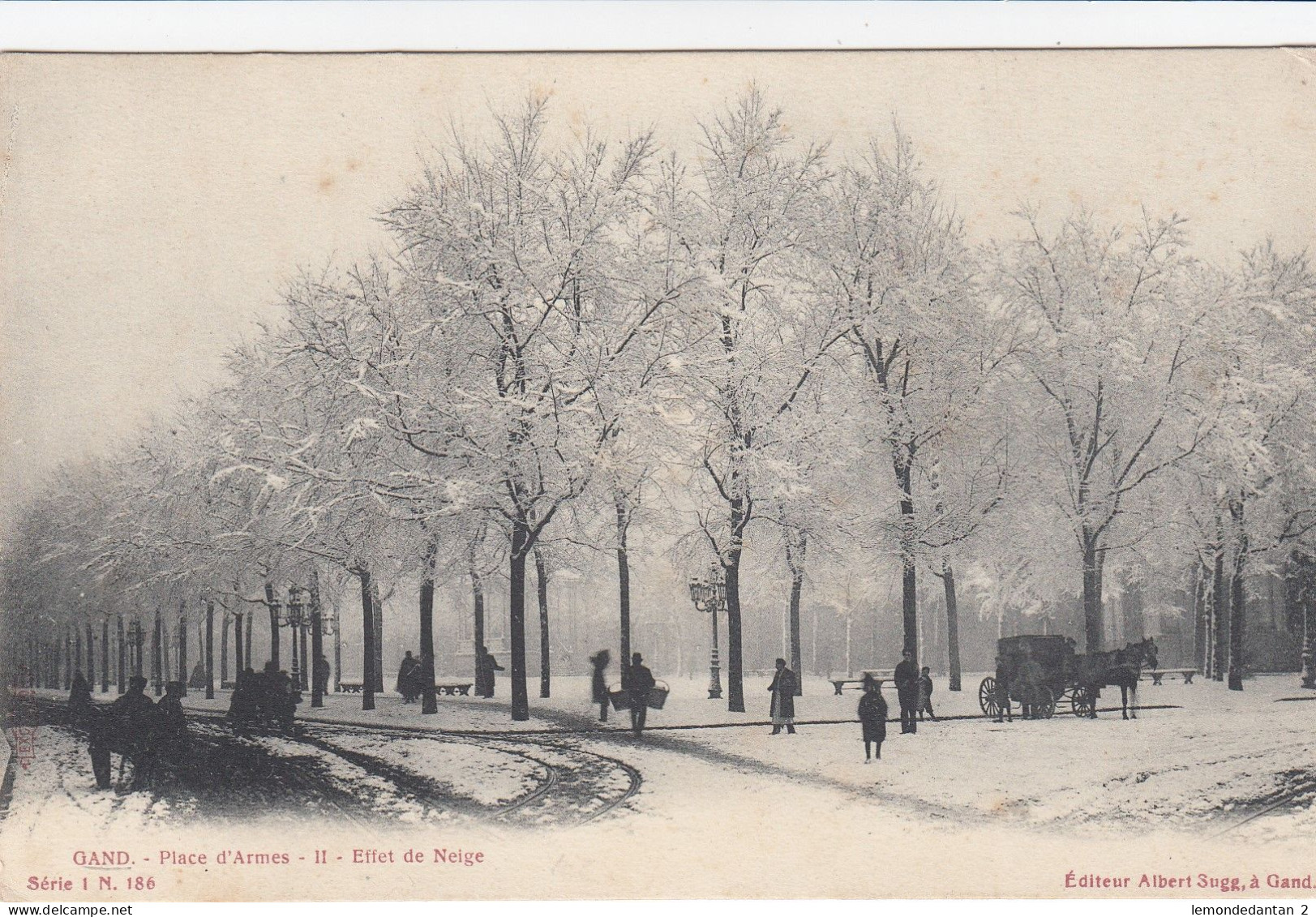 Gand - Sugg Série 1 N° 186 - Place D'Armes II - Effet De Neige - Gent