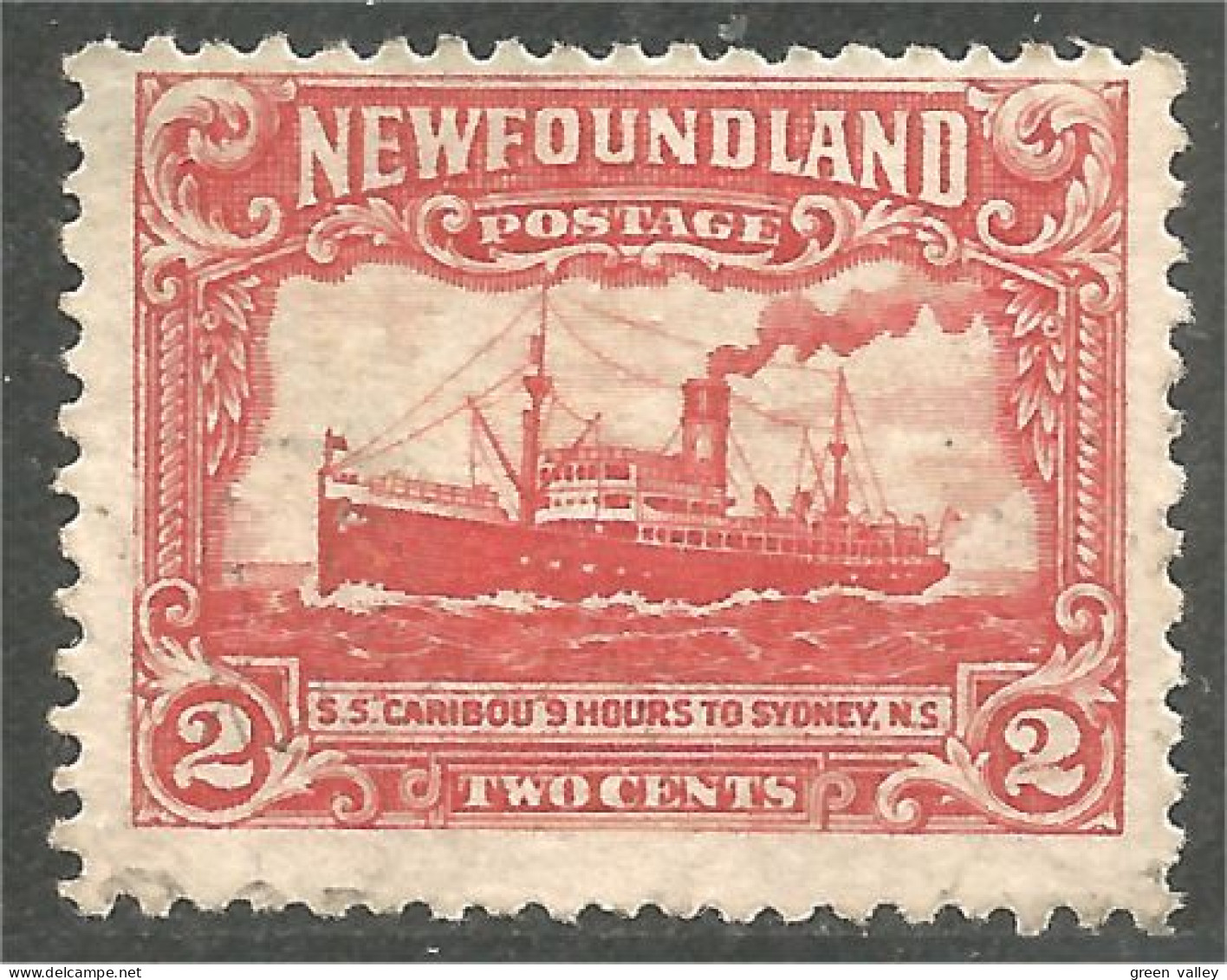 Terre Neuve Newfoundland Bateau Vapeur Steamship Caribou Boat Schiff (XCNF-130) - 1908-1947