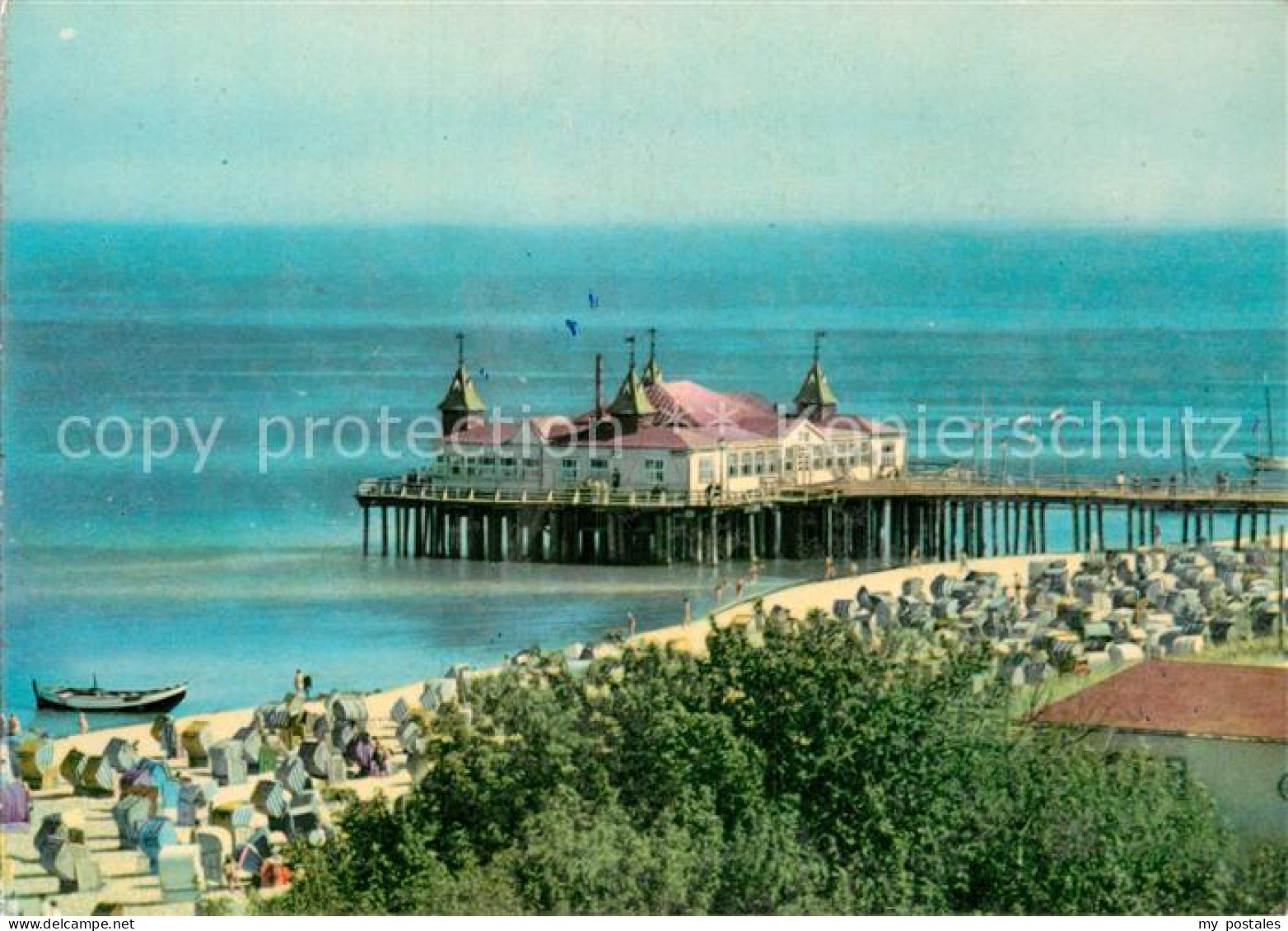 72991207 Ahlbeck Ostseebad Strand Strandcafe Seebruecke Ahlbeck Ostseebad - Sonstige & Ohne Zuordnung