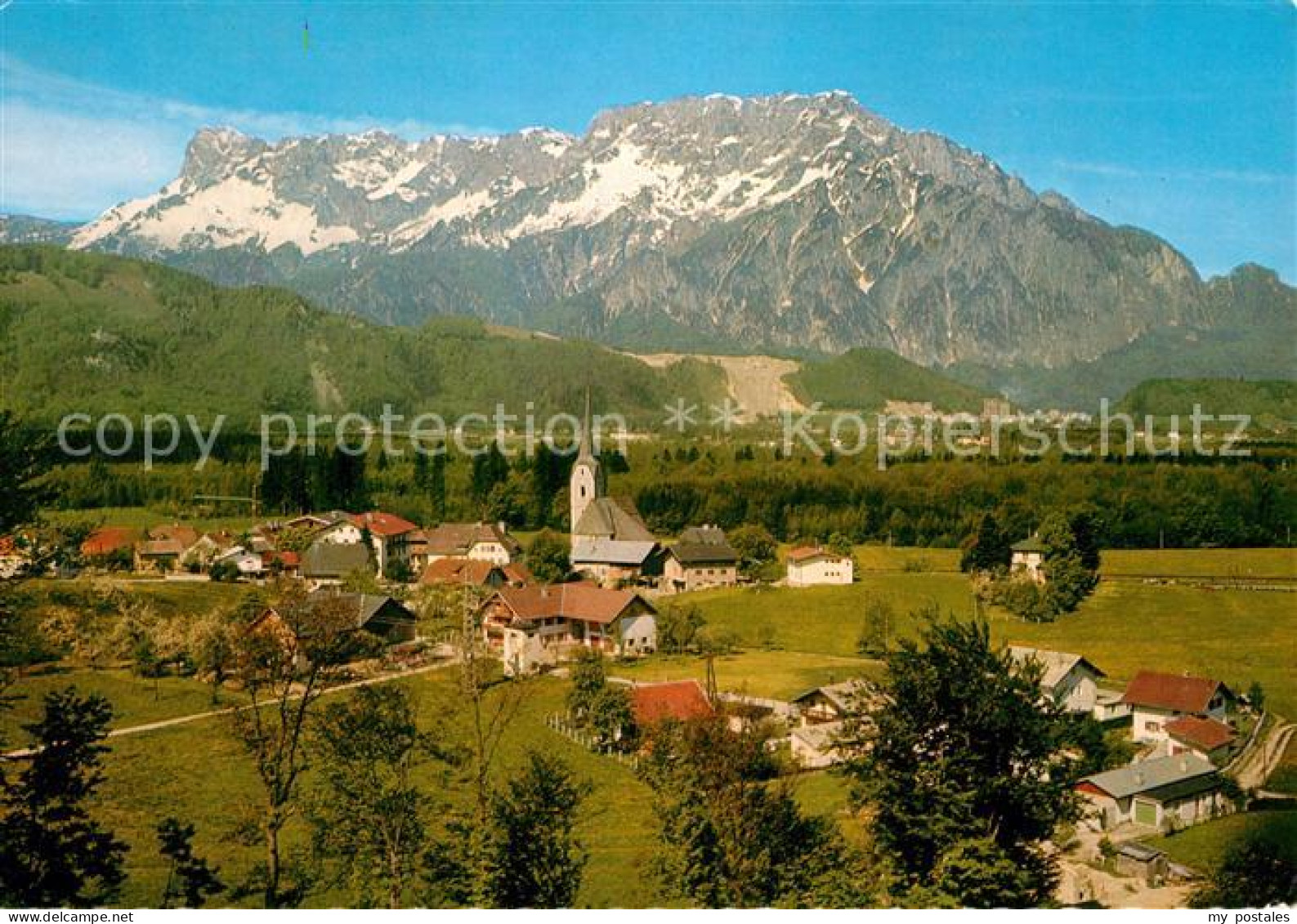 72991137 Puch Hallein Panorama Erholungsdorf Gegen Untersberg Berchtesgadener Al - Andere & Zonder Classificatie