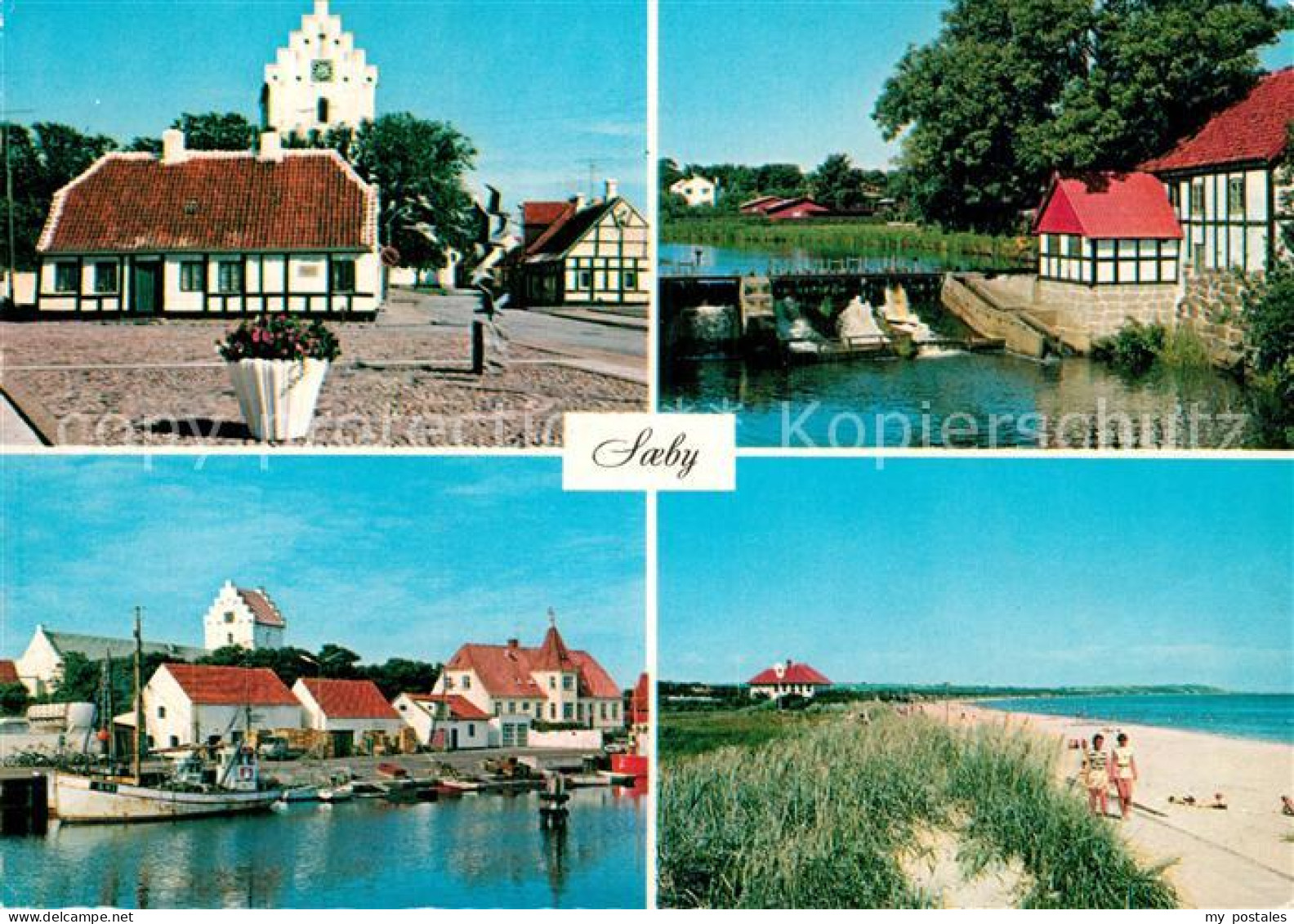 72991118 Saeby Klostertorvet Vandmollen Havneparti Strand Saeby - Danemark