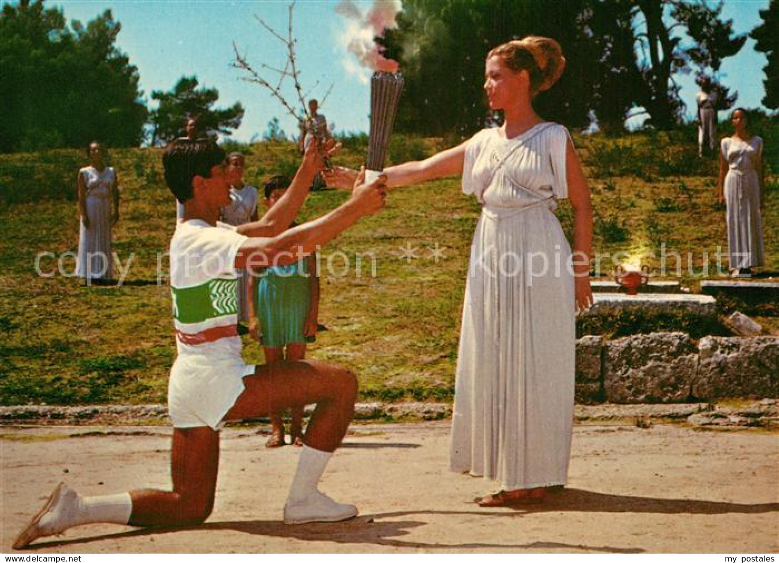 72991113 Olympia Griechenland Entzuendungszeremonie Des Olympischen Feuers Olymp - Grecia