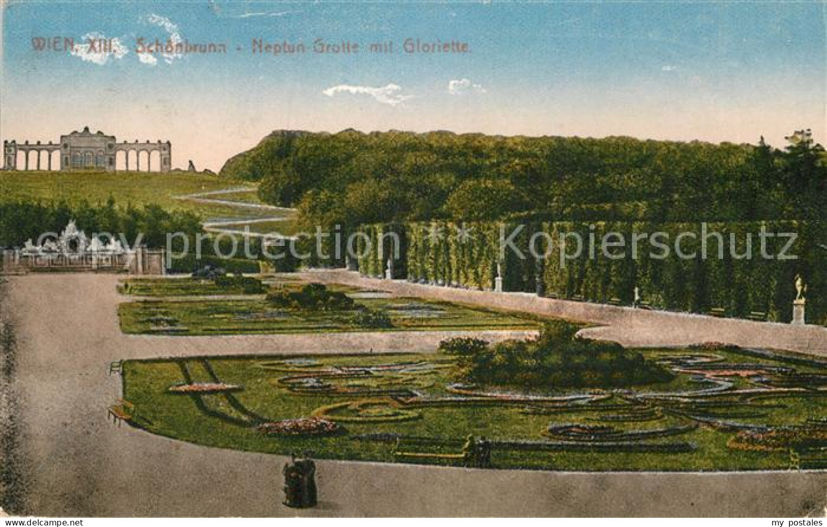 72990678 Wien Schoenbrunne Neptun-Grotte Mit Gloriette  Wien - Andere & Zonder Classificatie