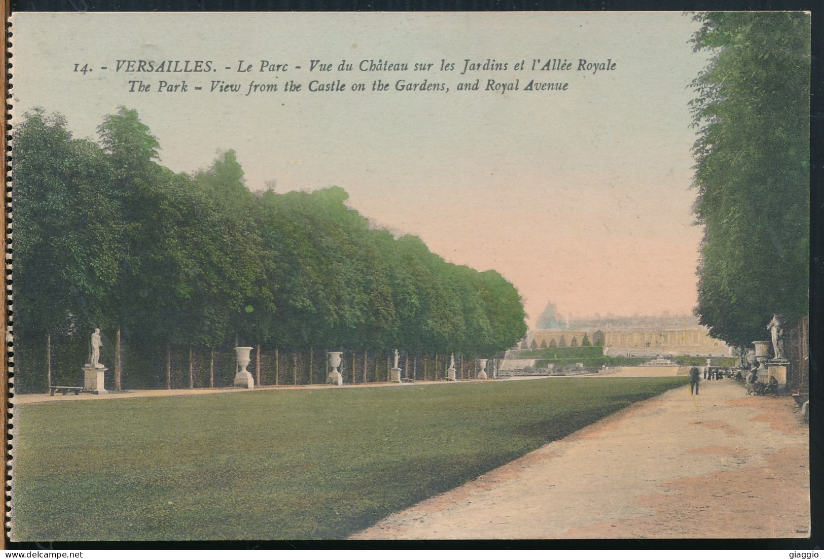 °°° 30915 - FRANCE - 78 - VERSAILLES - THE PARK - VIEW FROM THE CASTLE ON THE GARDENS °°° - Versailles (Kasteel)