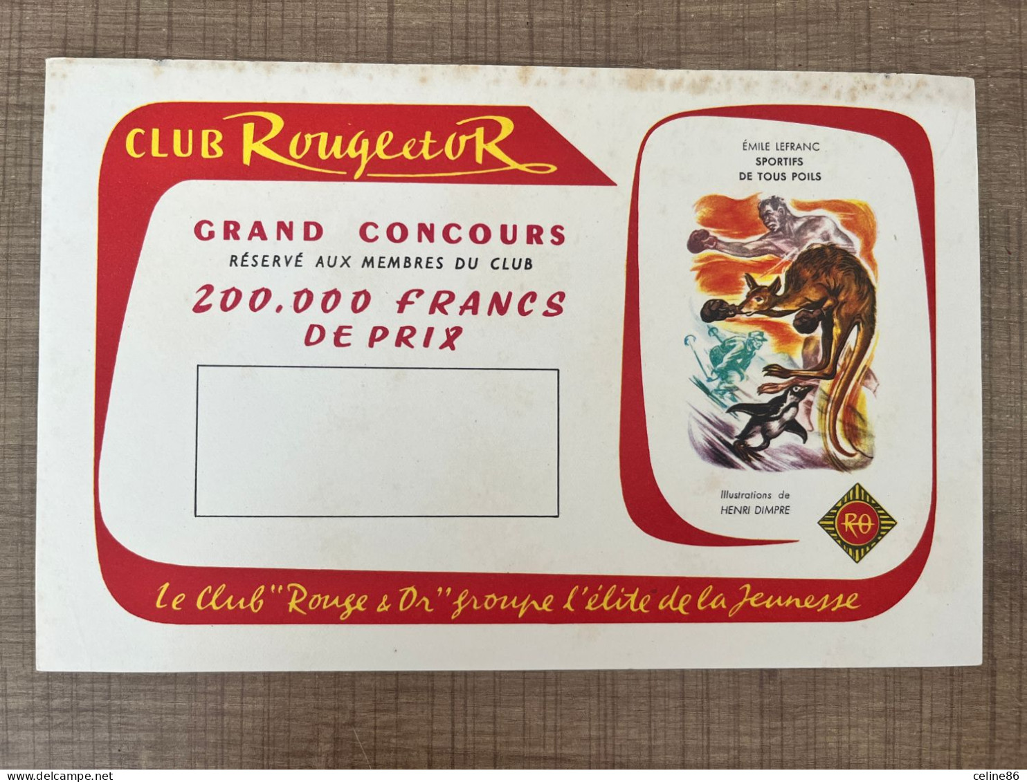 CLUB Rouge Et Or Grand Concours - Sports