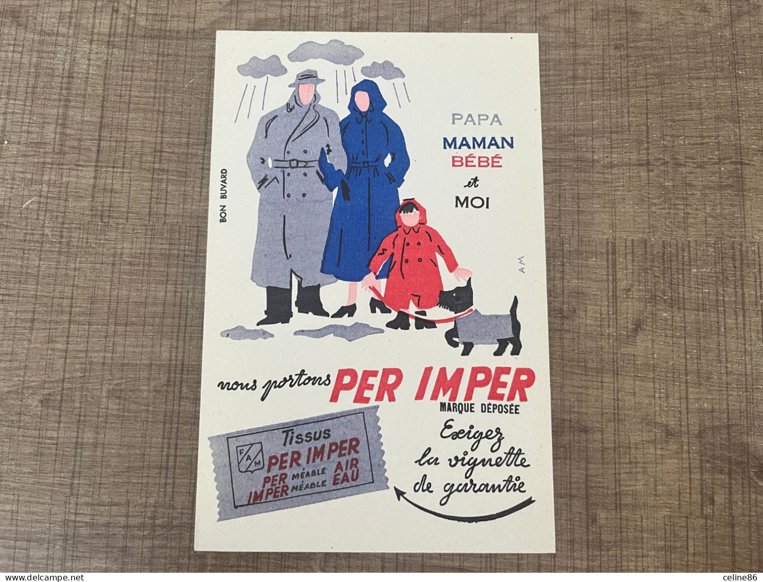 PAPA MAMAN BEBE Et MOI Nous Portons PER IMPER  - Textile & Vestimentaire