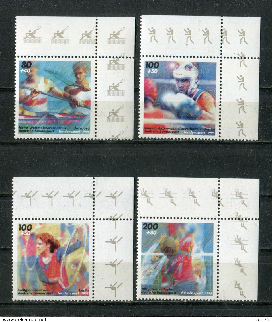 "BUNDESREPUBLIK DEUTSCHLAND" 1995, Mi. 1777-1780 "Sporthilfe" ER ** (L1259) - Unused Stamps