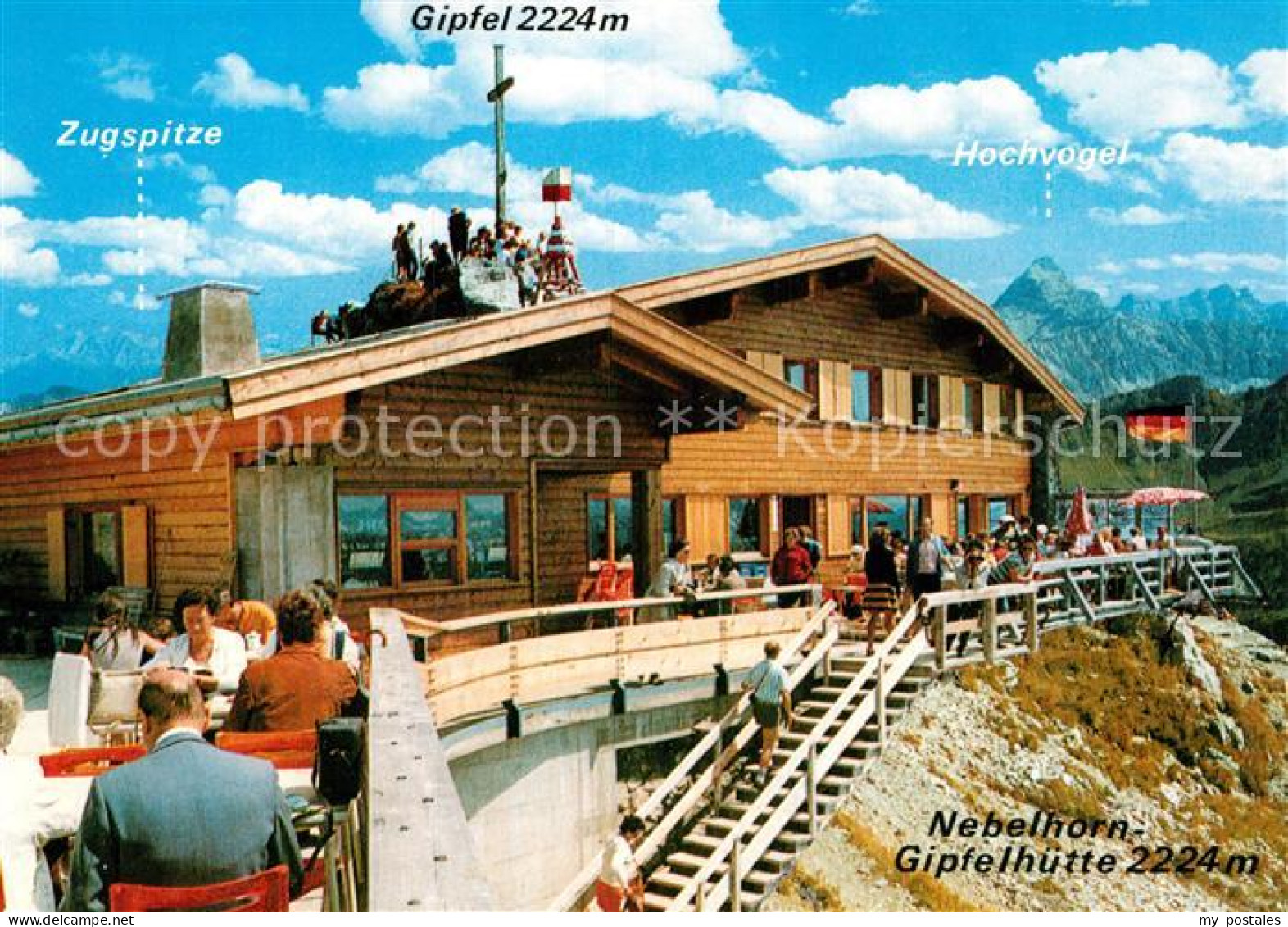 72990475 Oberstdorf Nebelhorn Gipfelhuette Gipfelkreuz Oberstdorf - Oberstdorf