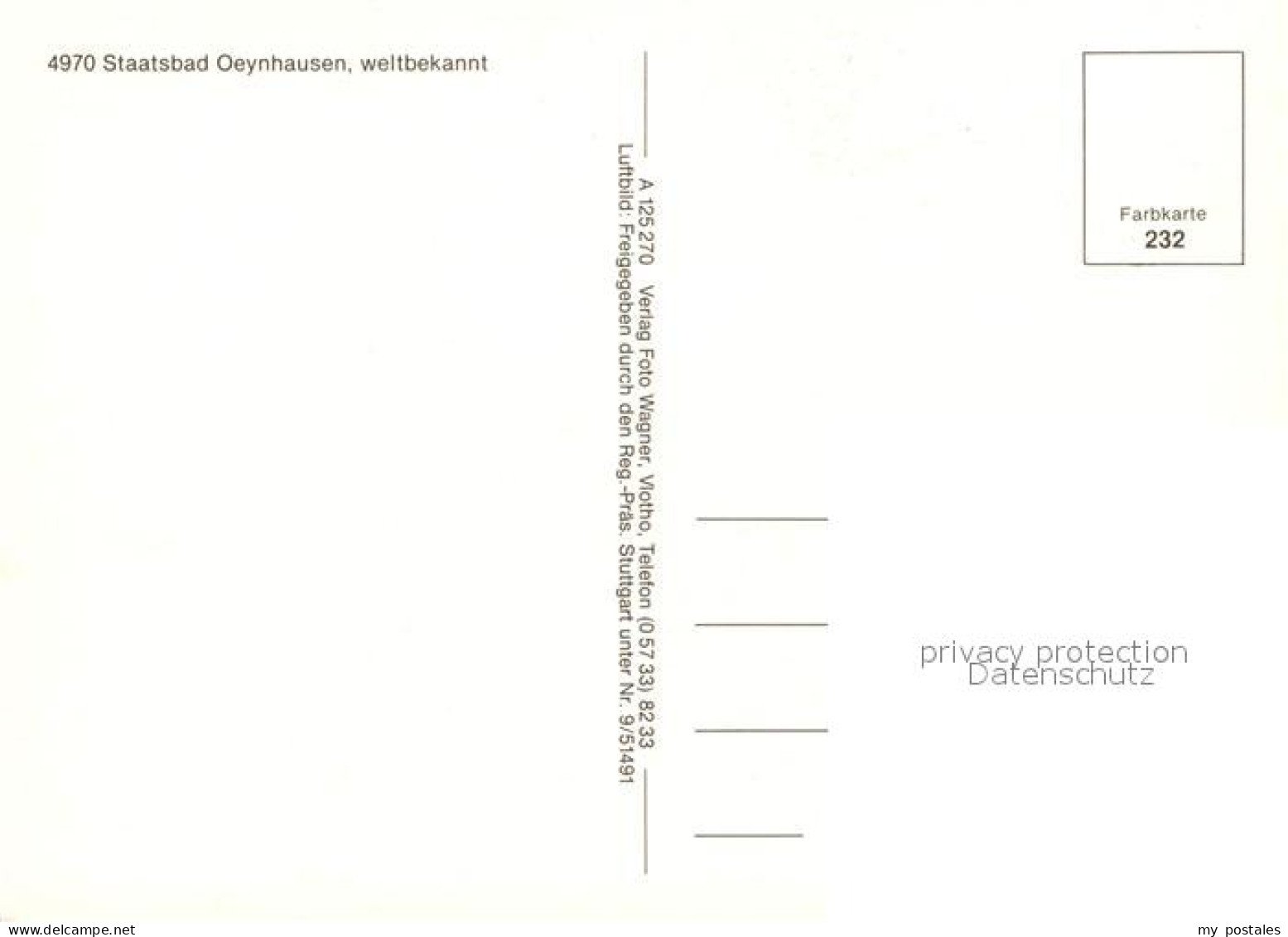 72990327 Bad Oeynhausen Kurkliniken  Bad Oeynhausen - Bad Oeynhausen