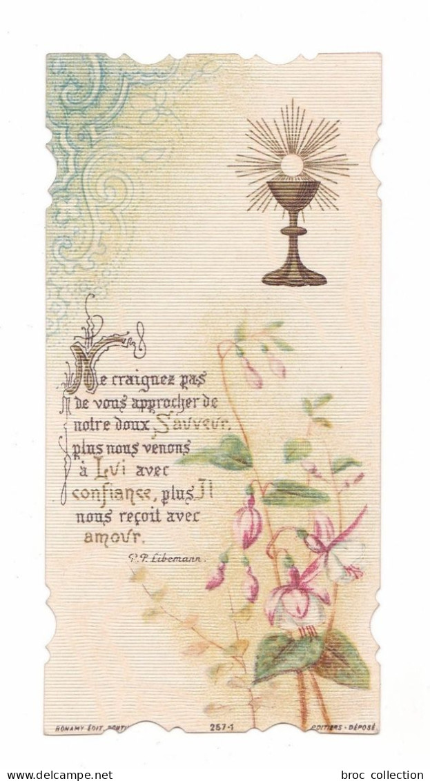 Toulouse, 1re Communion De Renée Mathias, 1908, Citation R. P. Libemann Et Fushias, éd. Bonamy 257-1 - Andachtsbilder