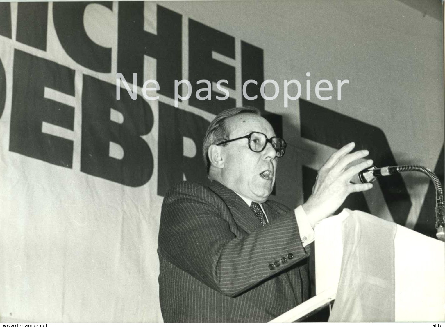 MICHEL DEBRÉ 1981 Meeting à DIJON Candidat élections Présidentielles - Personalidades Famosas