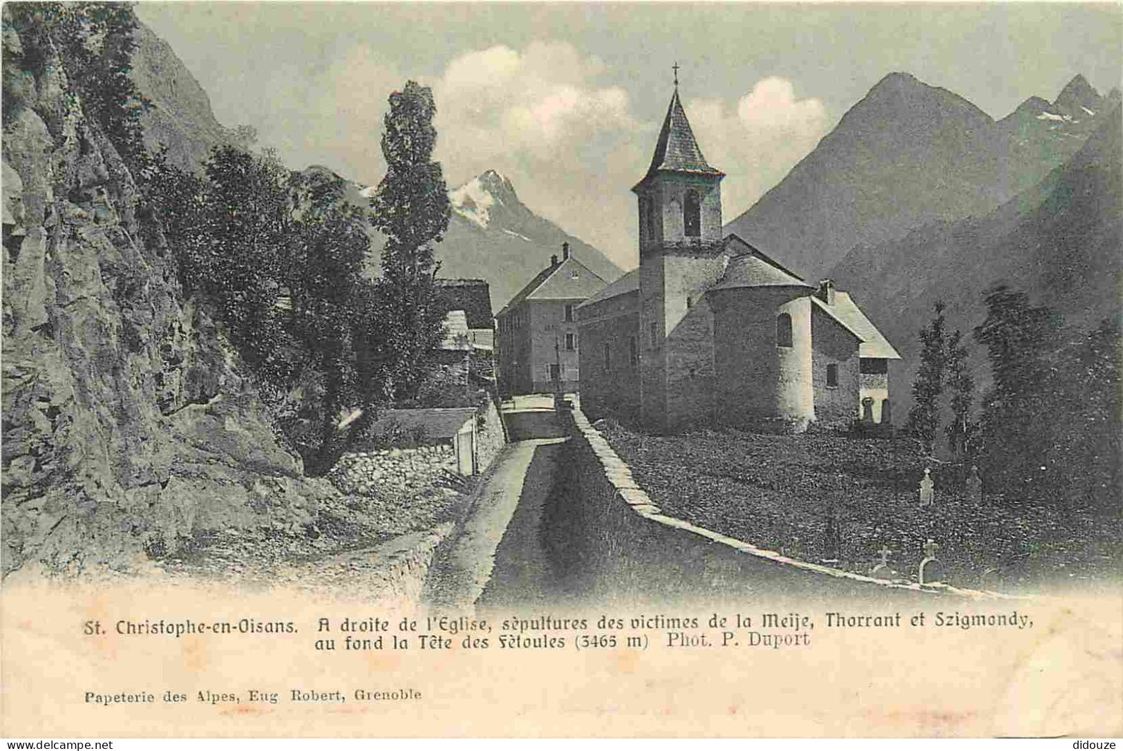 38 - Saint Christophe En Oisans - Vue Générale - L'Eglise - CPA - Voir Scans Recto-Verso - Sonstige & Ohne Zuordnung