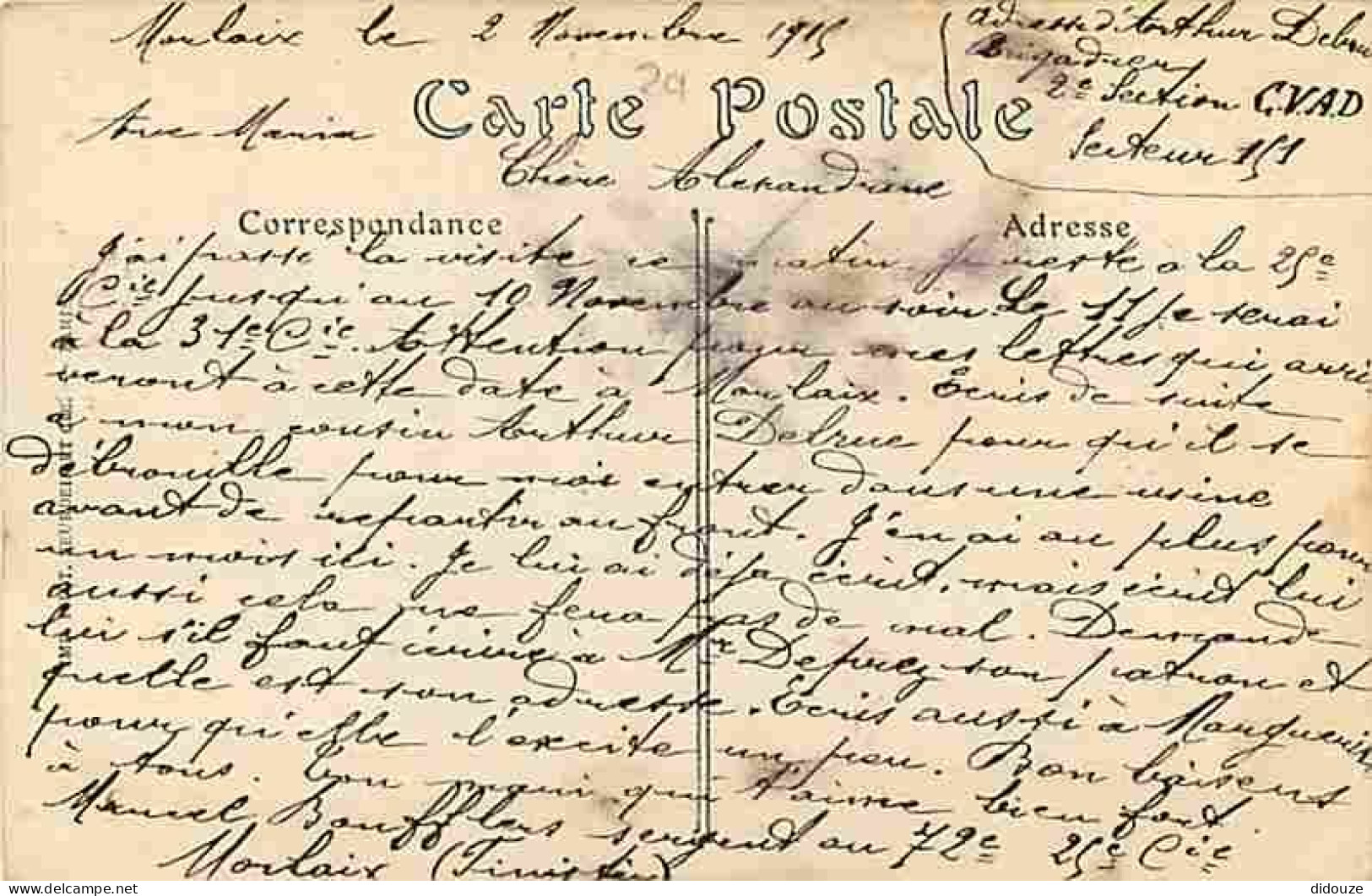 29 - Morlaix - La Venelle Au Son - Animée - Correspondance - Voyagée En 1915 - CPA - Voir Scans Recto-Verso - Morlaix