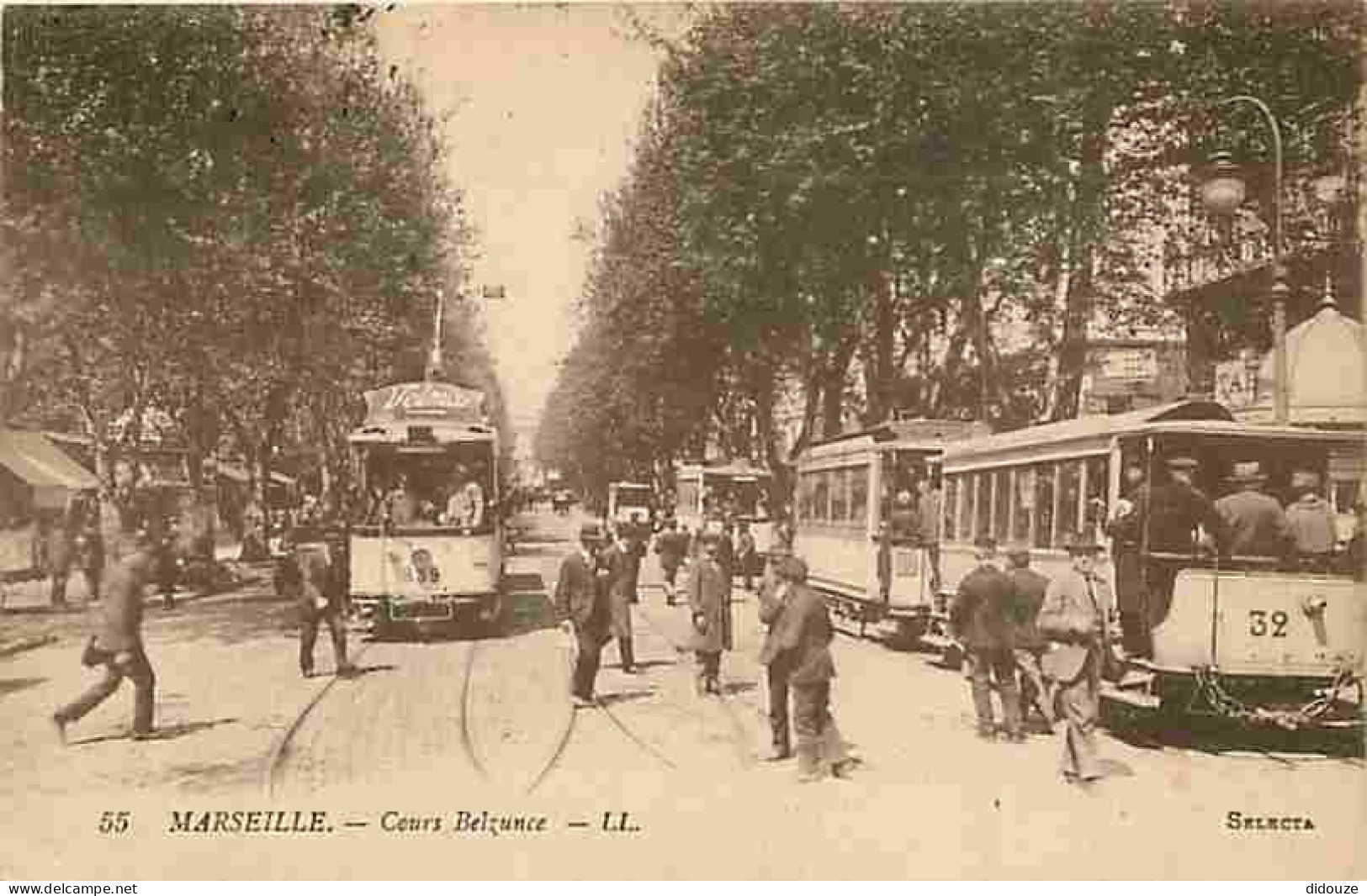 13 - Marseille - Cours Belzunce - Animée - Tramway - CPA - Voir Scans Recto-Verso - Ohne Zuordnung