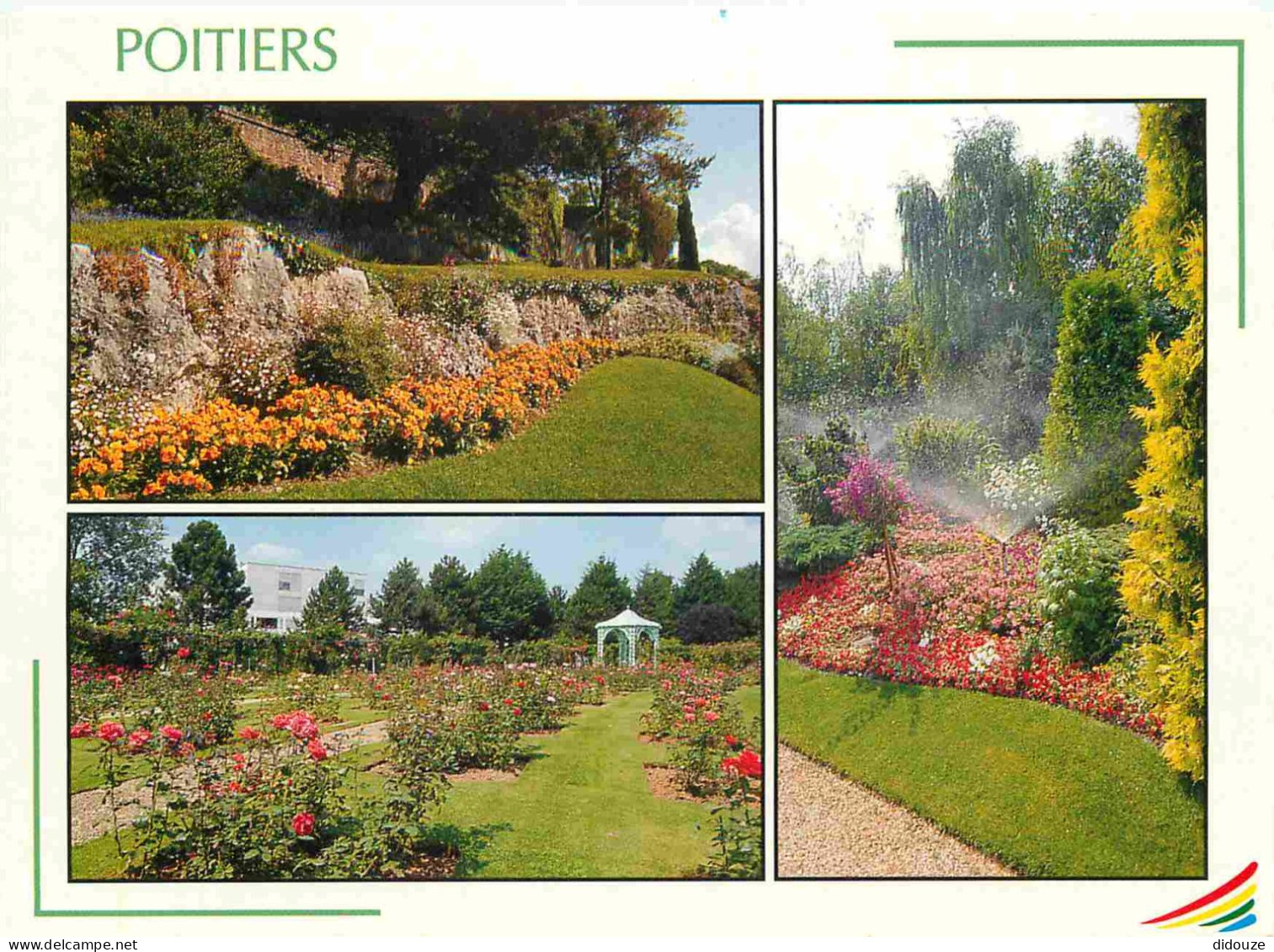 86 - Poitiers - Parc Blossac Et La Roseraie - Multivues - Fleurs - CPM - Voir Scans Recto-Verso - Poitiers