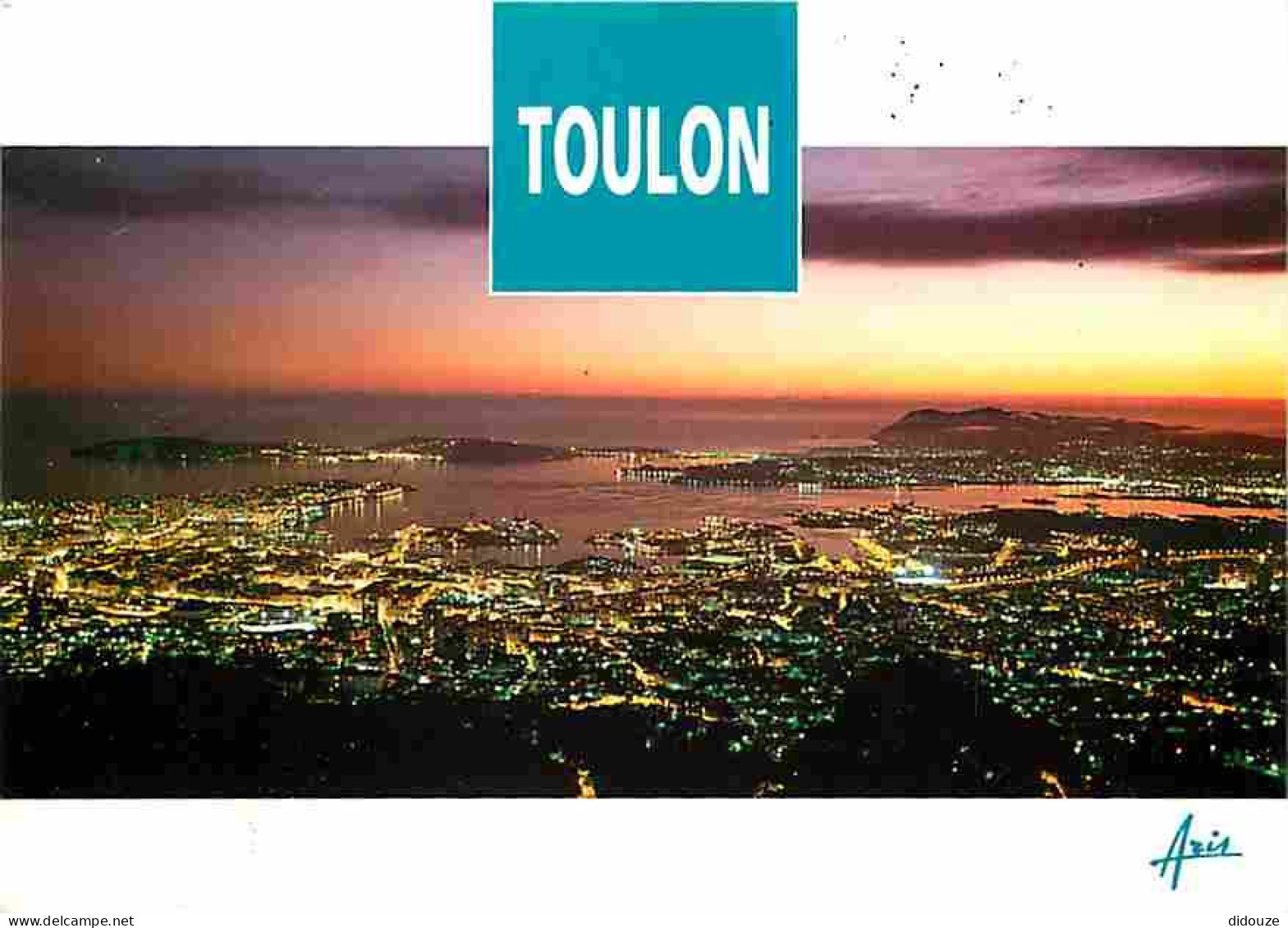 83 - Toulon - Plein Feux Sur La Rade La Nuit - Vue Aérienne - CPM - Voir Scans Recto-Verso - Toulon