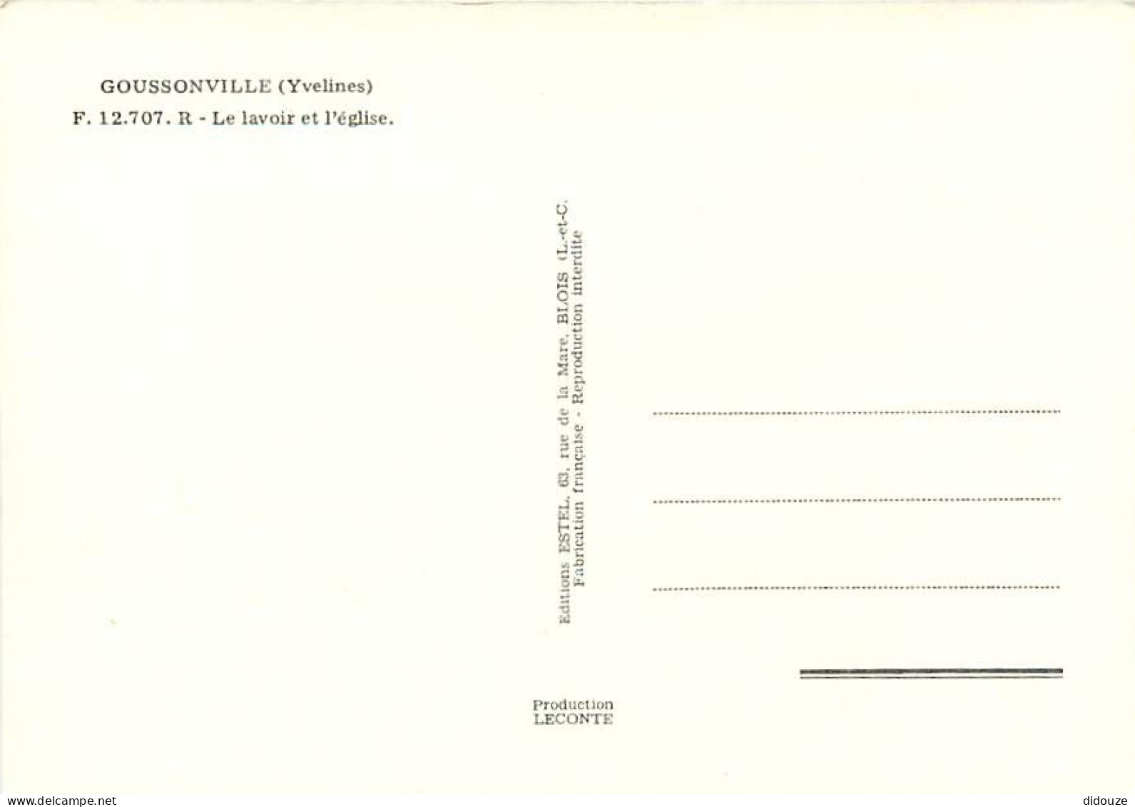 78 - Goussonville - Le Lavoir Et L'église - CPM - Carte Neuve - Voir Scans Recto-Verso - Autres & Non Classés