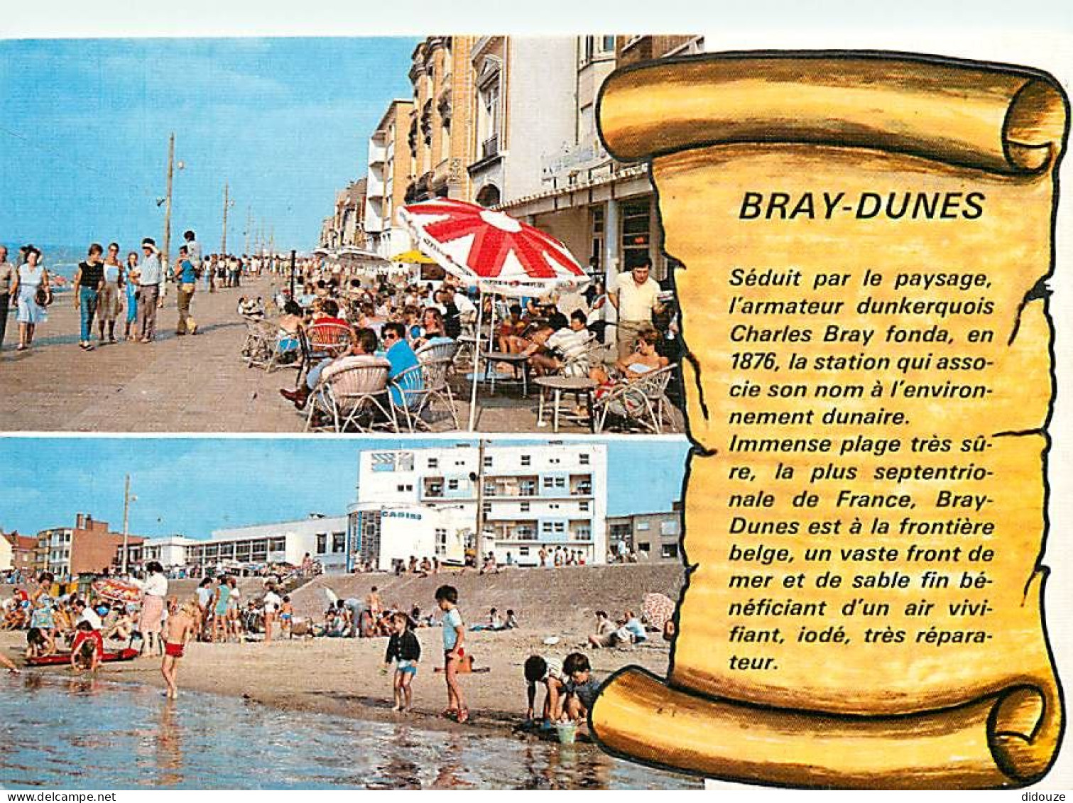 59 - Bray Dunes - Multivues - L'Esplanade - La Plage Et Le Casino - Scènes De Plage - CPM - Voir Scans Recto-Verso - Bray-Dunes