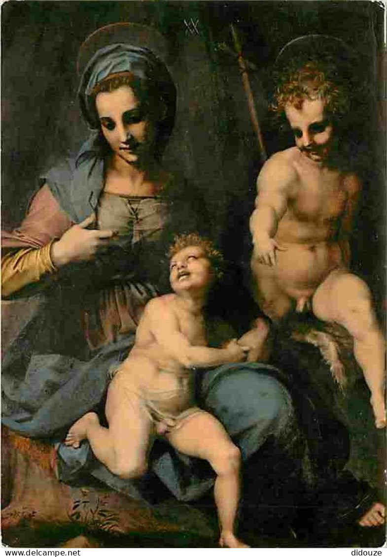 Art - Peinture Religieuse - Roma - Galerie Borghèse - Madonne Avec L'Enfant Et Le Petit St Jean - CPM - Voir Scans Recto - Quadri, Vetrate E Statue