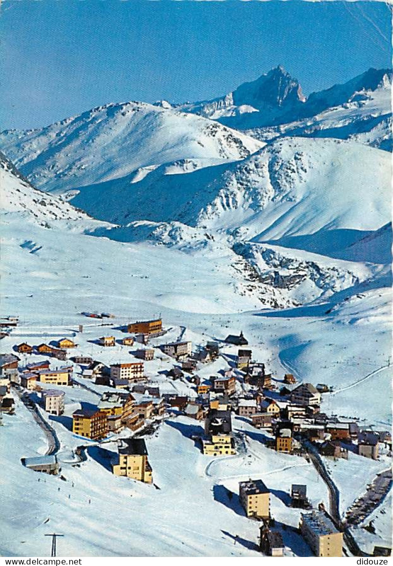 38 - Alpe D'Huez - Vue Générale. Au Fond, La Meije , Le Râteau - Hiver - Neige - Flamme Postale De Alpe D'Huez - CPM - V - Sonstige & Ohne Zuordnung