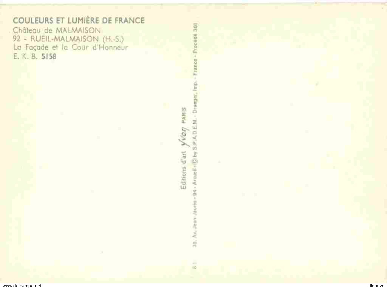 92 - Rueil-Malmaison - Le Château - CPM - Voir Scans Recto-Verso - Rueil Malmaison