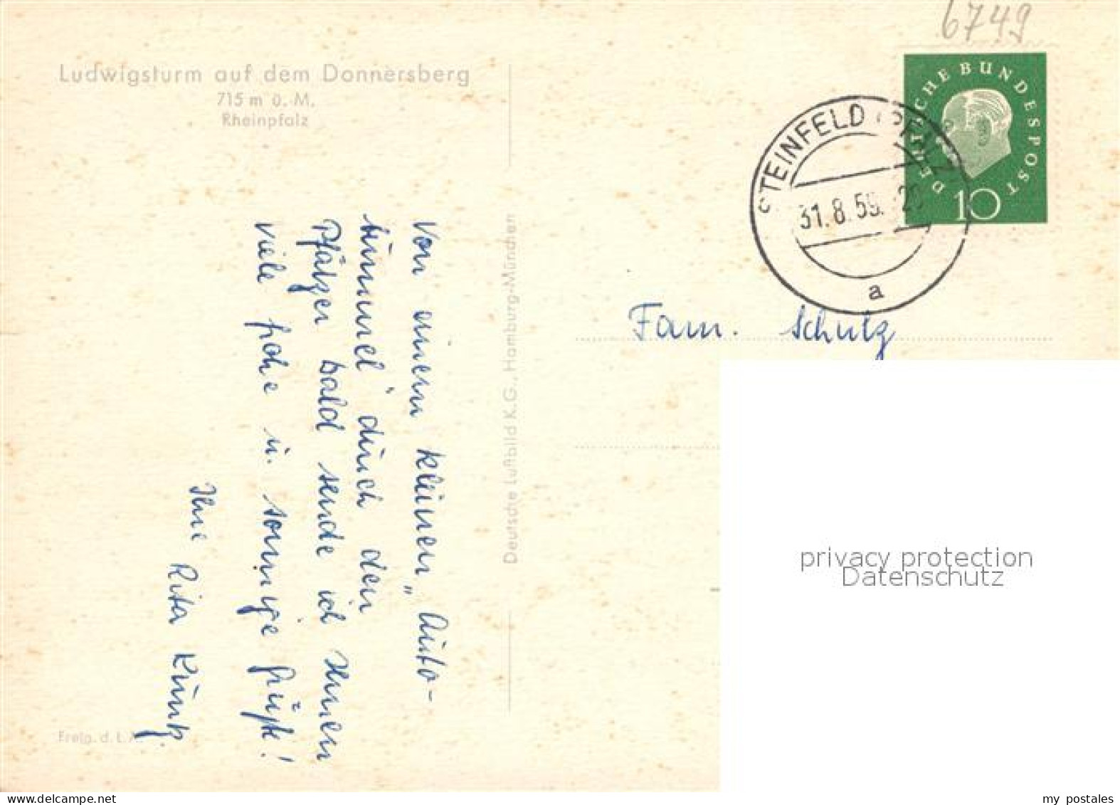 72989684 Donnersberg Ludwigsturm Rheinpfalz Donnersberg - Other & Unclassified