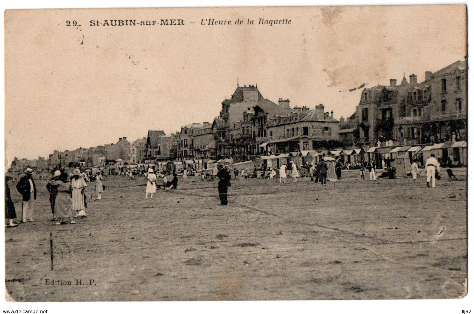 CPA 14 - SAINT AUBIN Sur MER (Calvados) - 29. L'Heure De La Raquette - Ed. H. P. - Saint Aubin