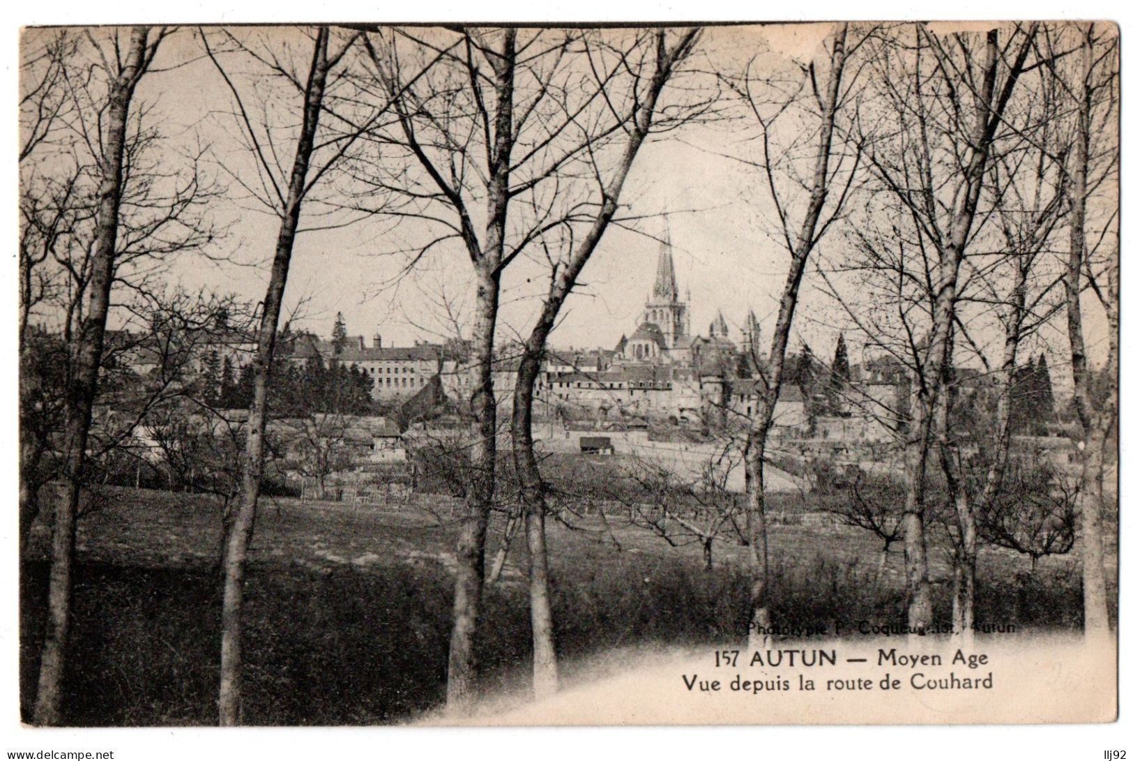 CPA 71 - AUTUN (Haute Saône) - 157. Vue Depuis La Route De Couhard - Moyen Age - Autun