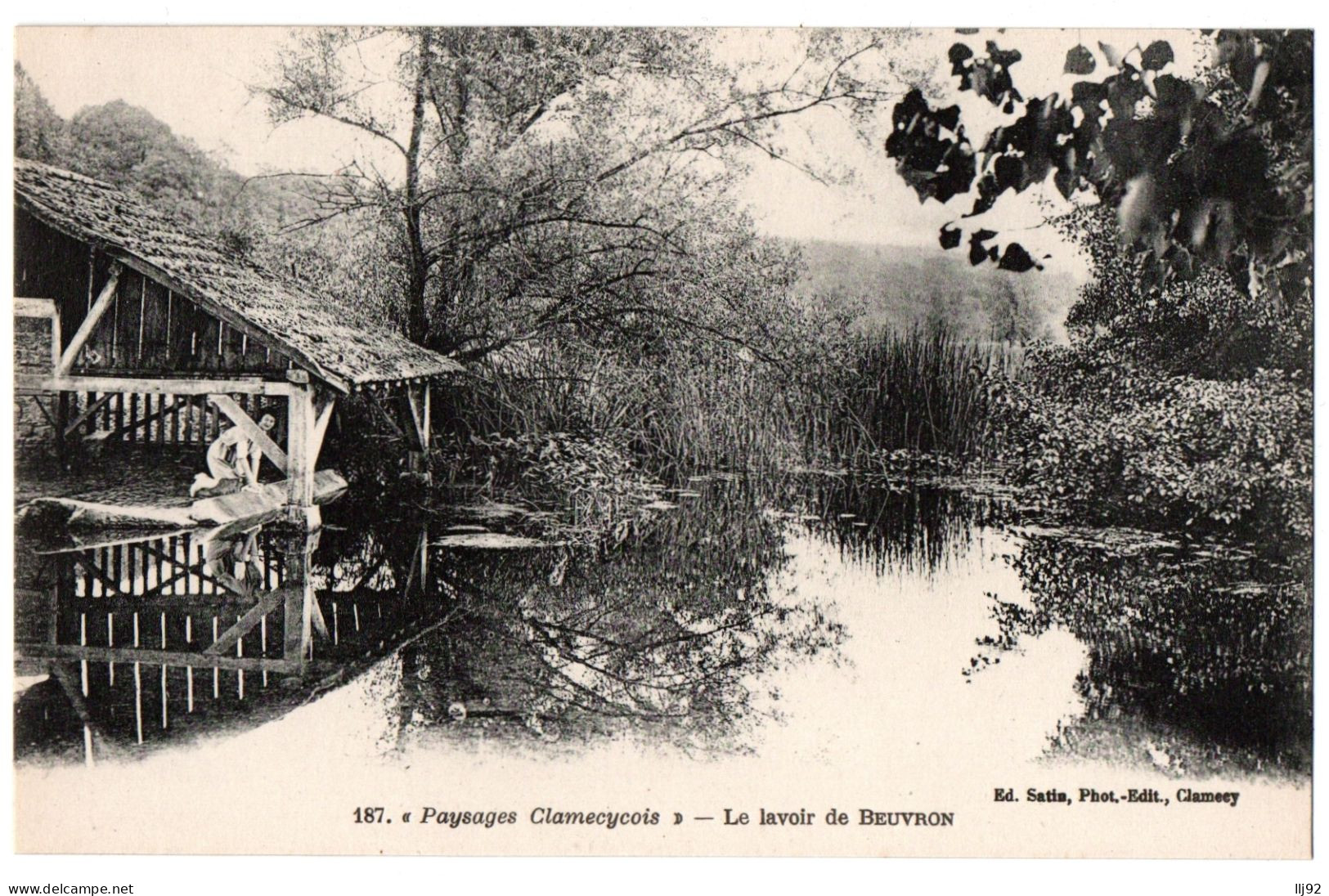 CPA 58 - Paysages Clamecycois (Nièvre) - 187. Le Lavoir De BEUVRON - Andere & Zonder Classificatie