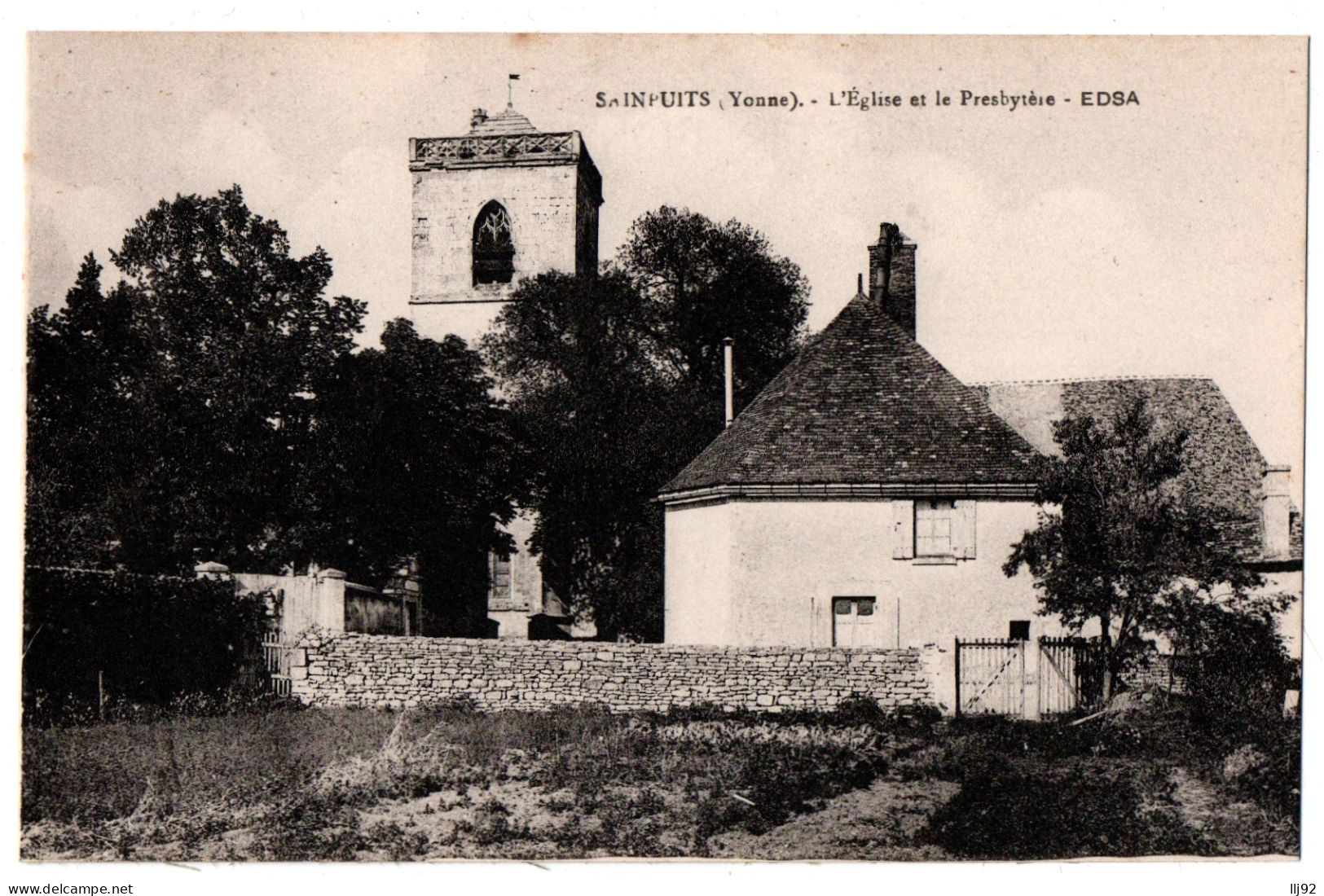 CPA 89 - SAINPUITS (Yonne) - L'Eglise Et Le Presbytère - Edsa - Andere & Zonder Classificatie