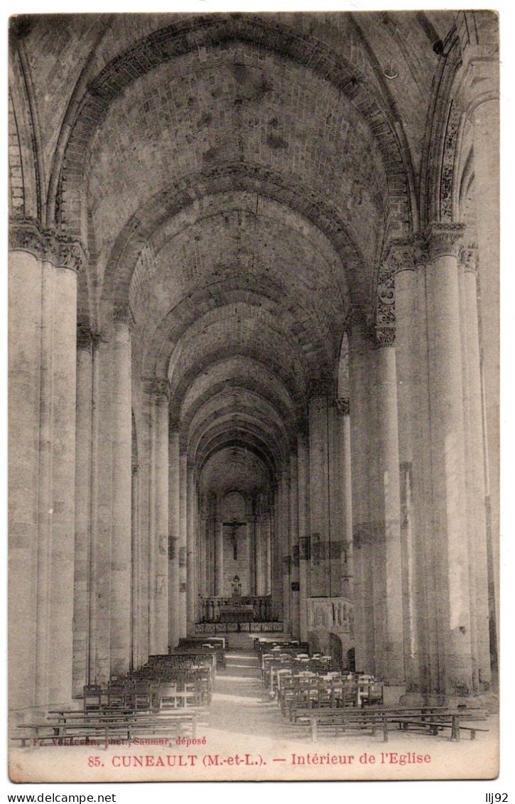 CPA 49 - CUNEAULT (Maine Et Loire) - 85. Intérieur De L'Eglise - Dos Simple - Sonstige & Ohne Zuordnung