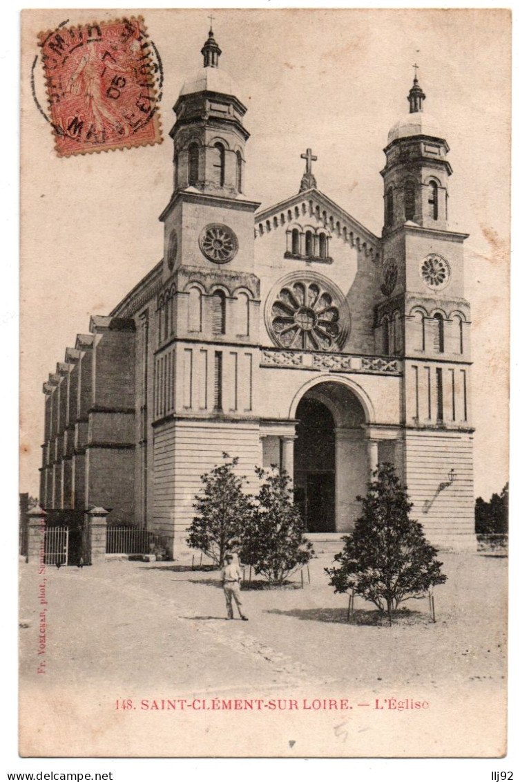 CPA 49 - SAINT CLEMENT SUR LOIRE (Maine Et Loire). 148. L'Eglise - Autres & Non Classés