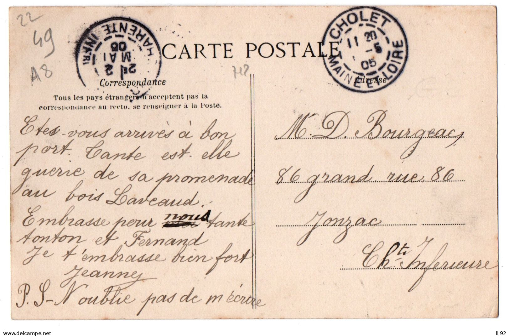 CPA 49 - CHOLET (Maine Et Loire) - 867. La Grand'Casse. En Attendant La Rentrée à L'Atelier Et à L'Ecole - Cholet