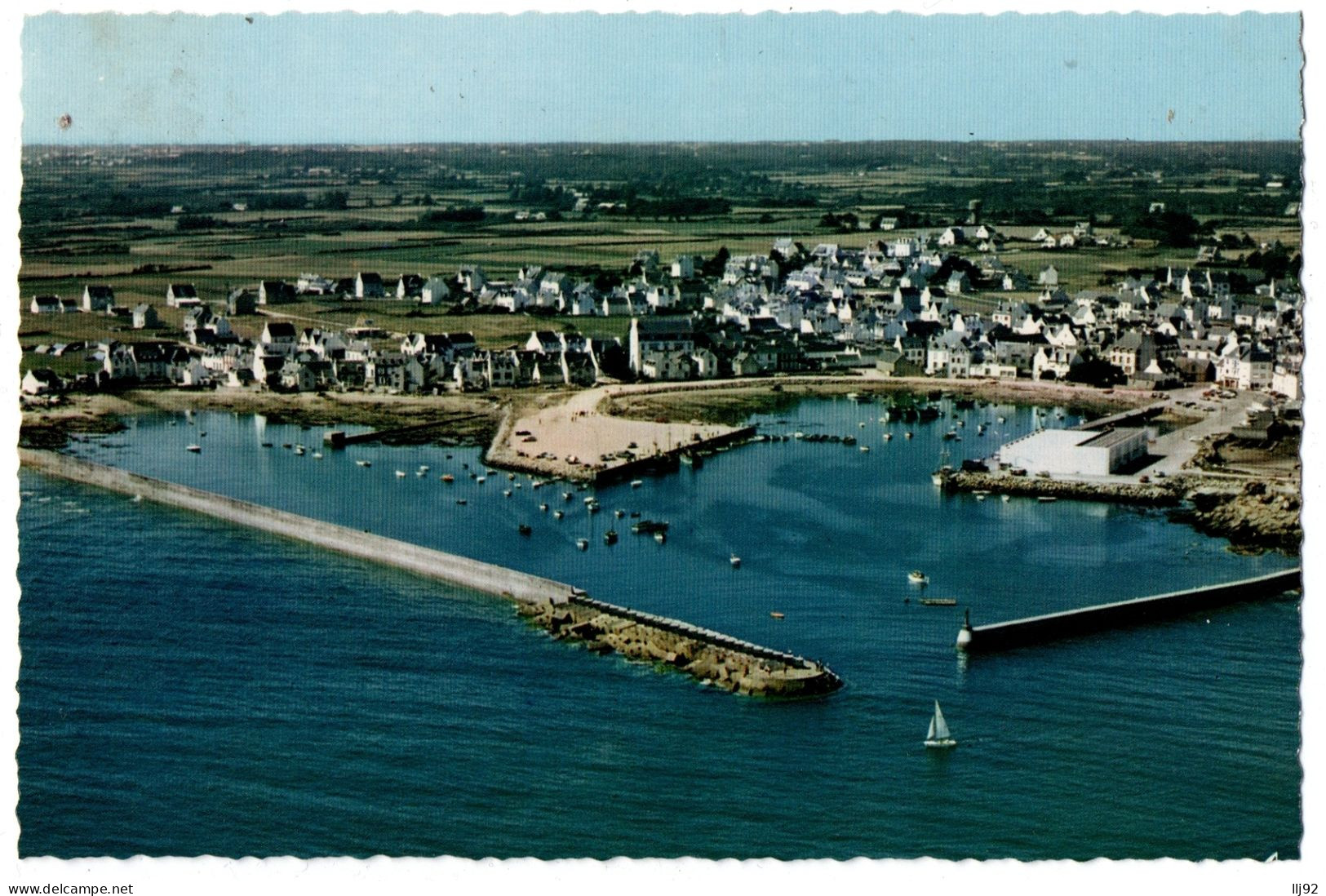 CPSM PF 29 - LESCONIL (Finistère) - V. 583. Vue Générale Prise D'avion - Lesconil