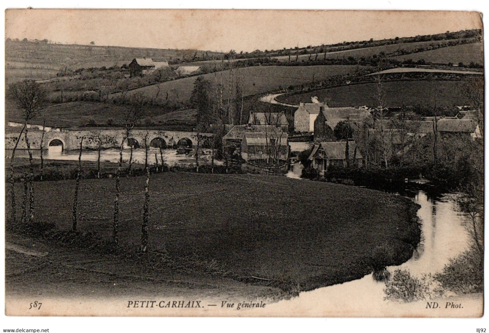 CPA 29 - PETIT CARHAIX (Finistère) - 587. Vue Générale - ND Phot - Carhaix-Plouguer