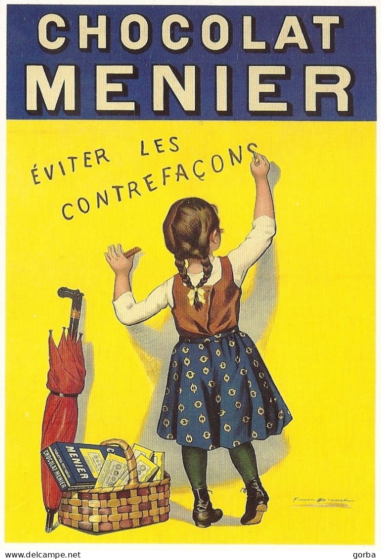 *CPM - Repro D'une CPA - Ancienne PUB   - Chocalat MENIER - Publicité