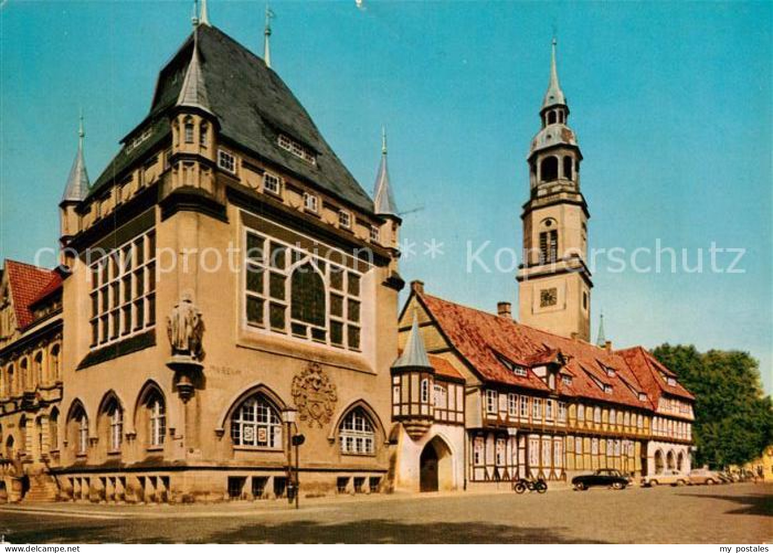 72989534 Celle Niedersachsen Bomann Museum Und Stadtkirche Celle Niedersachsen - Celle