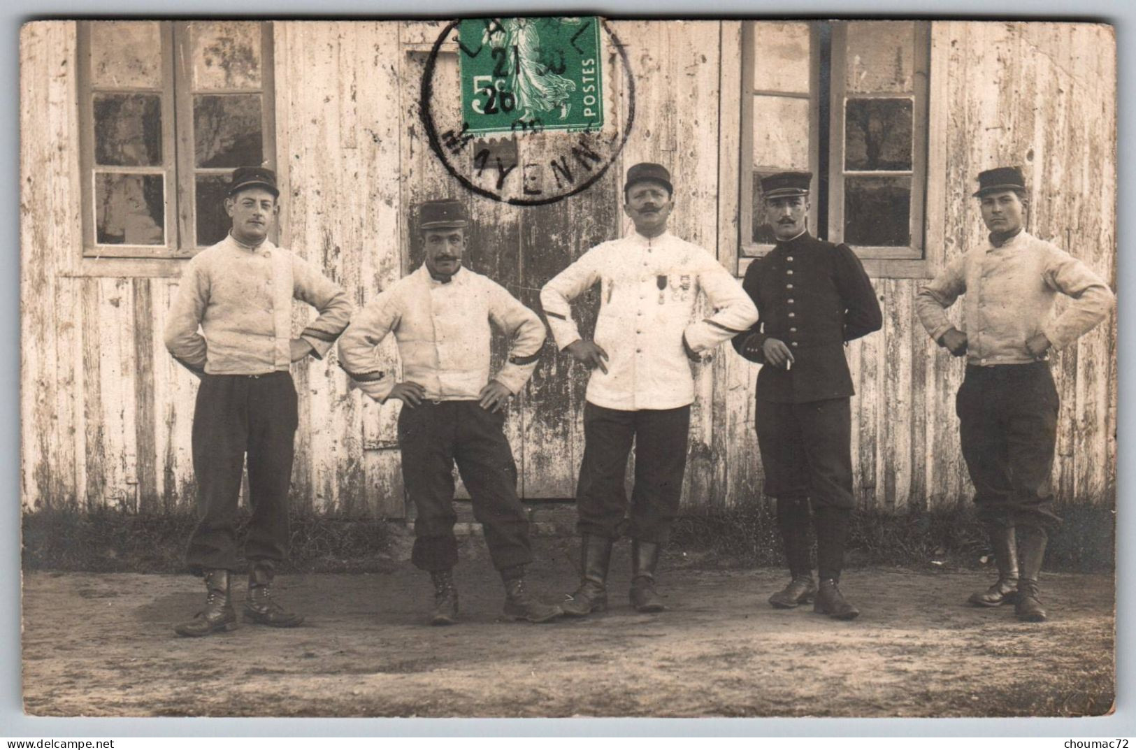 2058, Mayenne, Laval 1908, Carte Photo, 124e RI Régiment D'Infanterie, état ! - Laval