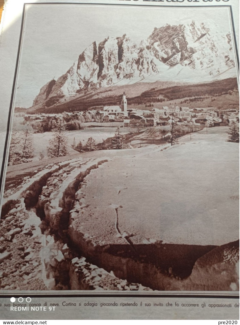 IL GAZZETTINO ILLUSTRATO 1936 GIBILTERRA CORTINA D’AMPEZZO - Otros & Sin Clasificación