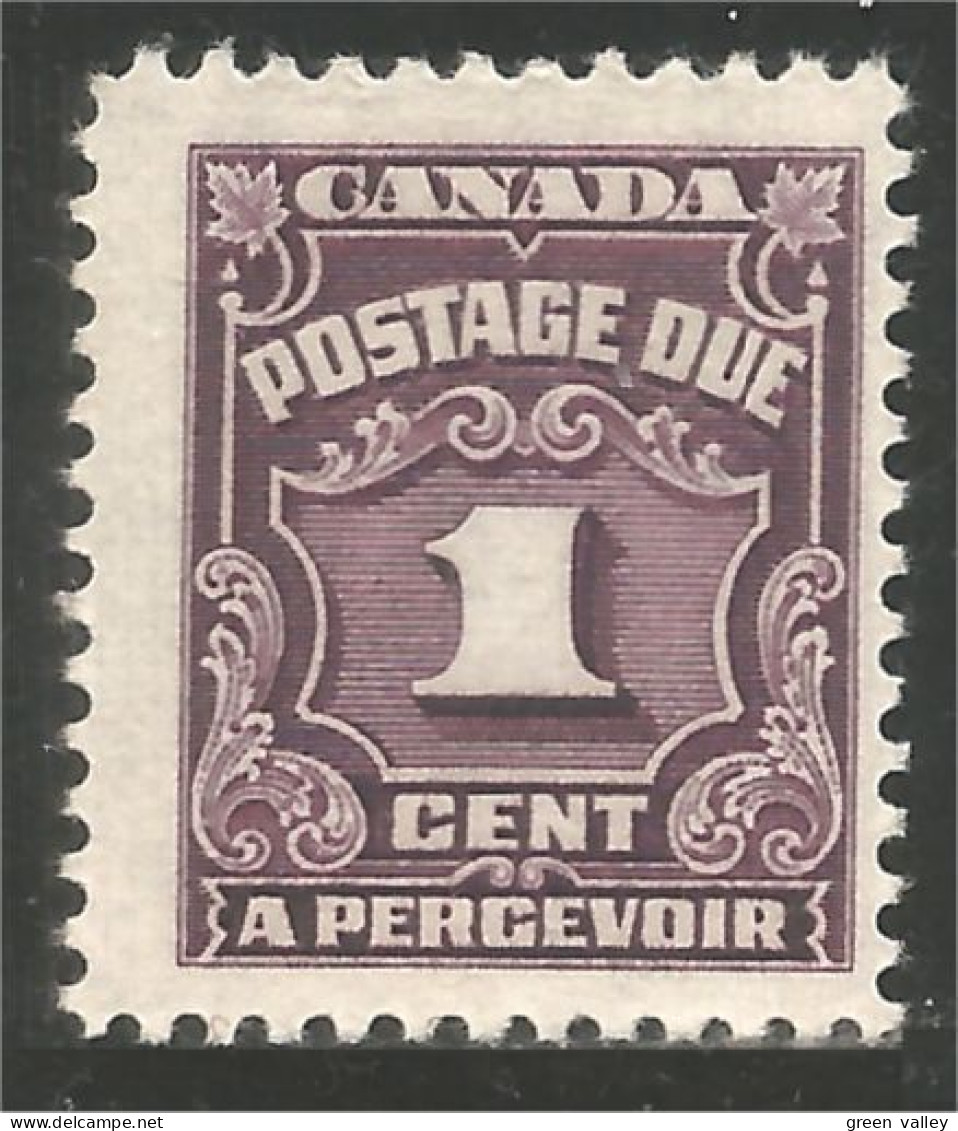 970 Canada 1935 1c Dark Violet Foncé MNH ** Neuf SC (350) - Segnatasse