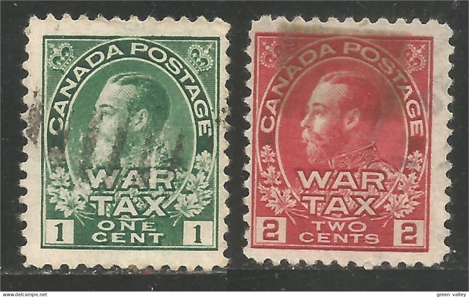 970 Canada 1915 War Tax Stamps Militaires (349) - Tassa Di Guerra