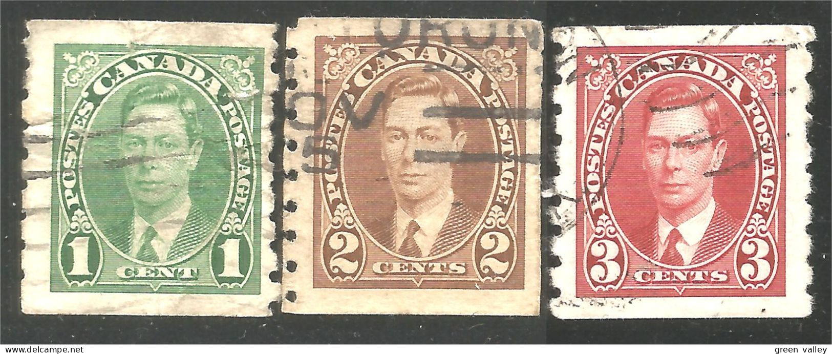 970 Canada King George VI Coil Roulette (286) - Used Stamps