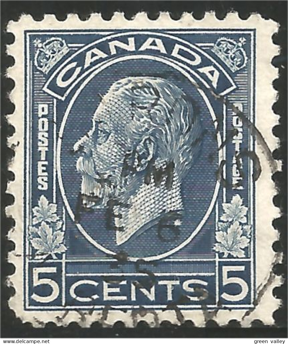 970 Canada King George V 5c Blue (246) - Andere & Zonder Classificatie