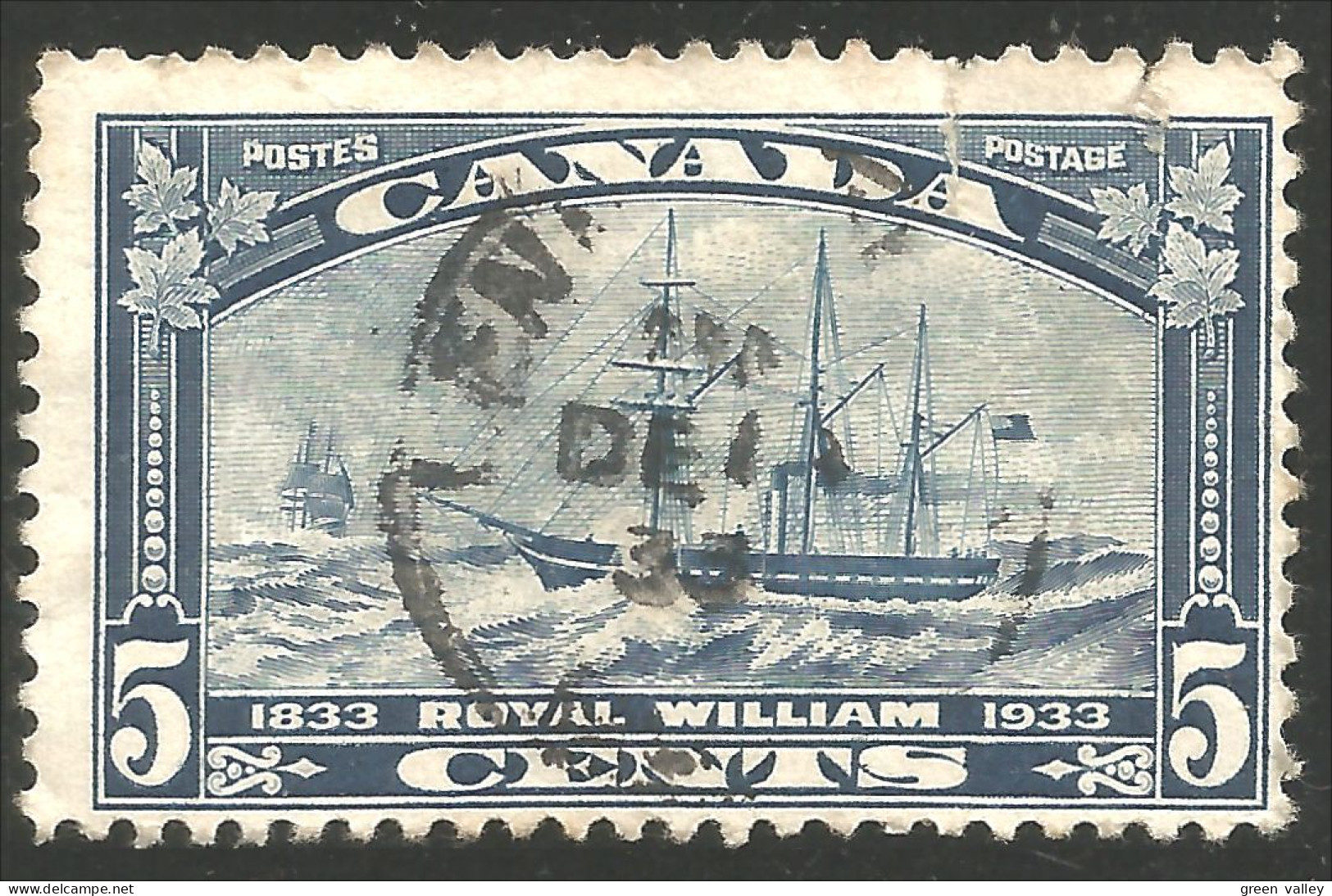 970 Canada 1933 Royal William Bateau Voilier Sailing Ship Schiffe (138) - Oblitérés