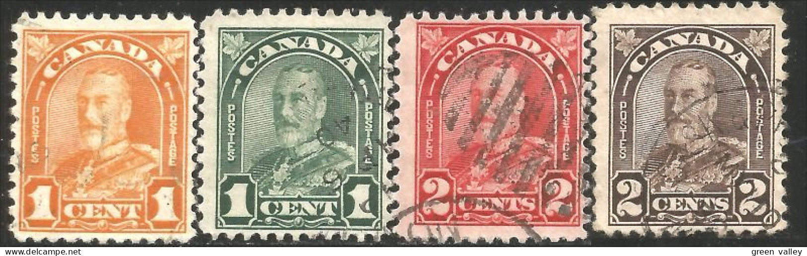 970 Canada 1930 King George V 1c To 5c Arch (92) - Autres & Non Classés