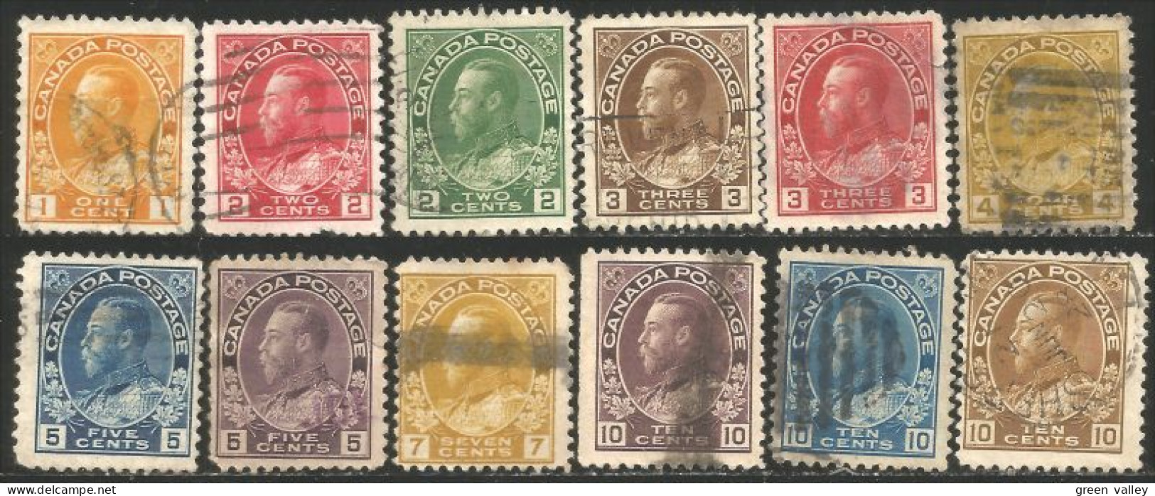 970 Canada 1911 King George V Admiral 1c To 10c (59) - Andere & Zonder Classificatie
