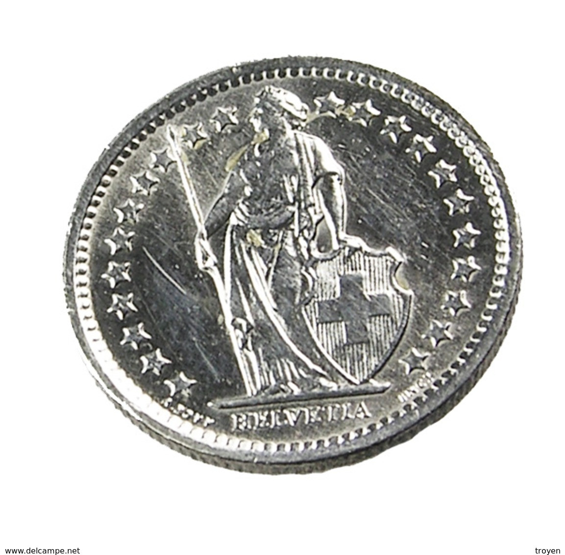 1/2 Franc - Suisse - 1965 -  Argent  - TTB+ - - Other & Unclassified